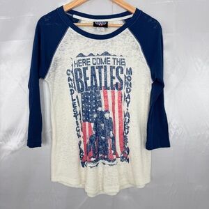 Junk Food Clothing Beatles Graphic Raglan Tee – Size L – Made in USA